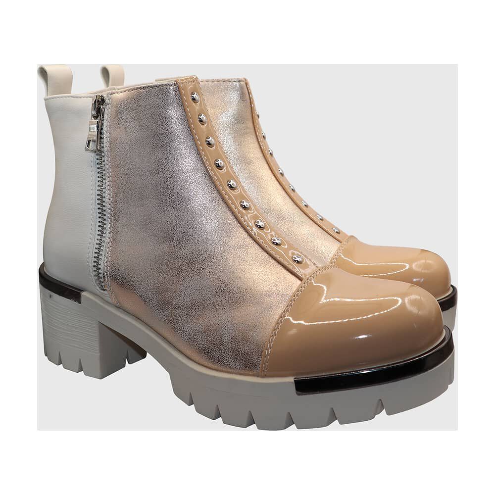 Botin Beige Tri Elasticado image number 1.0