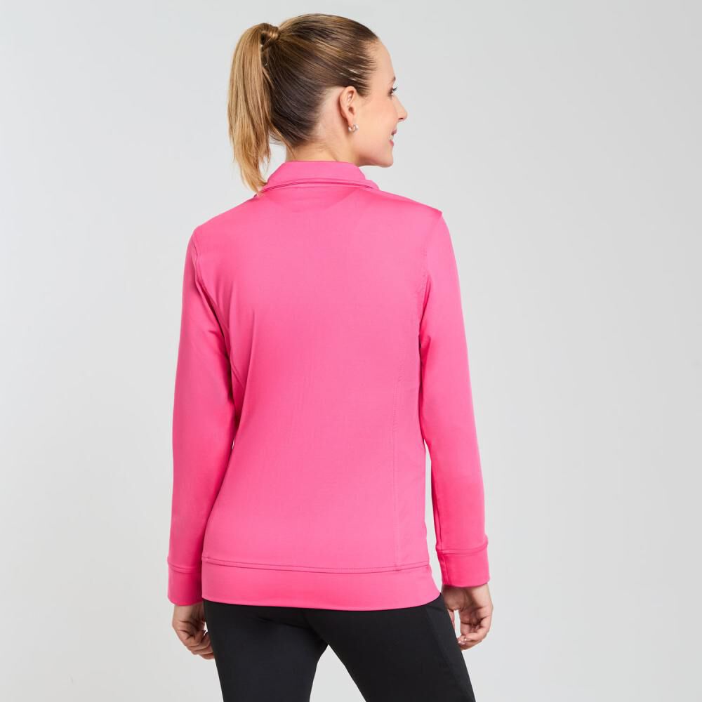 Polerón Deportivo Full Zipper Cuello Alto Mujer Wetland image number 3.0