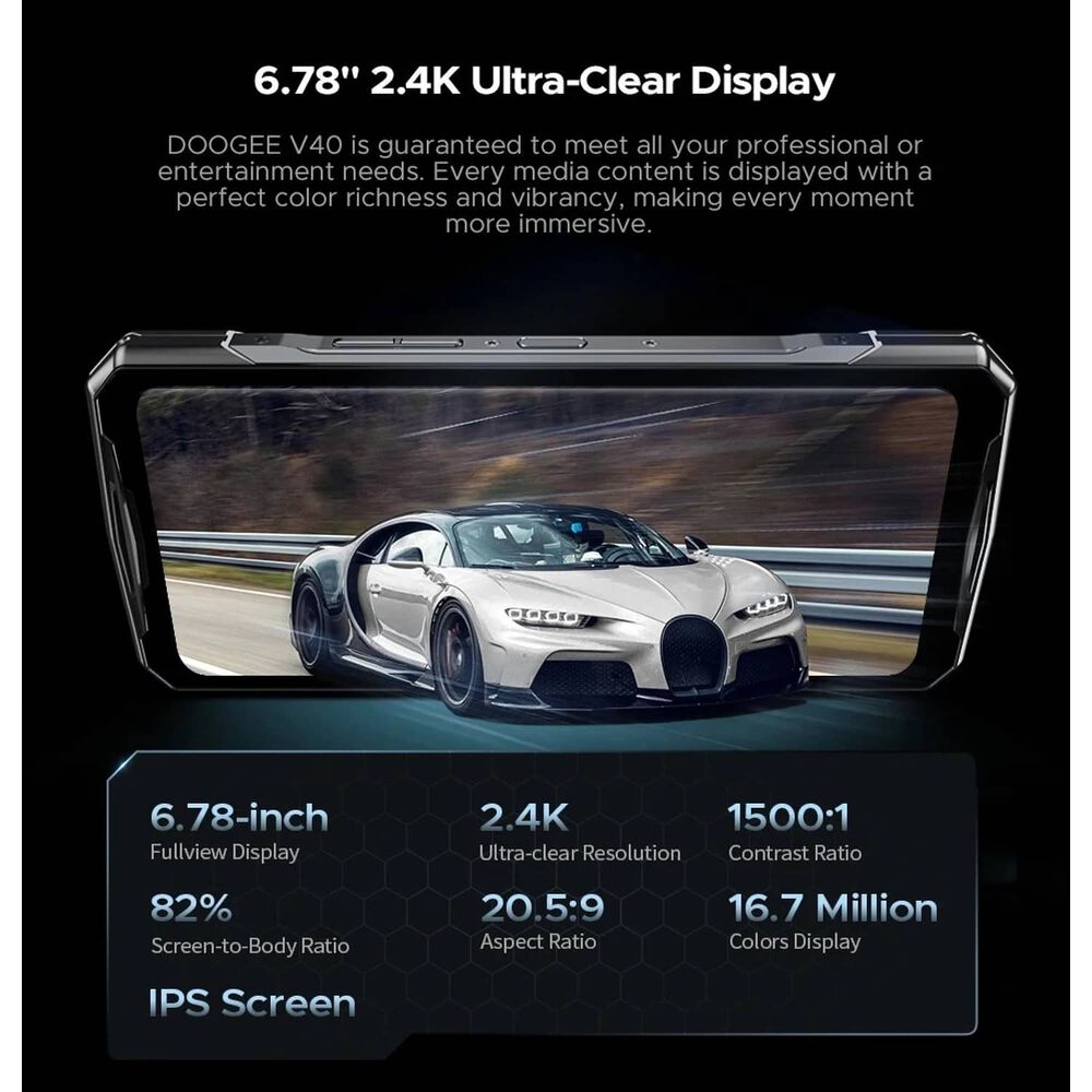 Doogee V40 - Smartphone Rugerizado 5g Con 108mp Y Bater&iacute;a De 8680mah image number 7.0