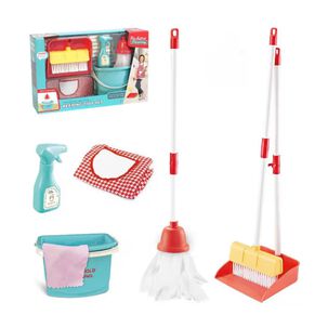 Set De Aseo Infantil Juguete Limpieza Con Escoba Y Mopa