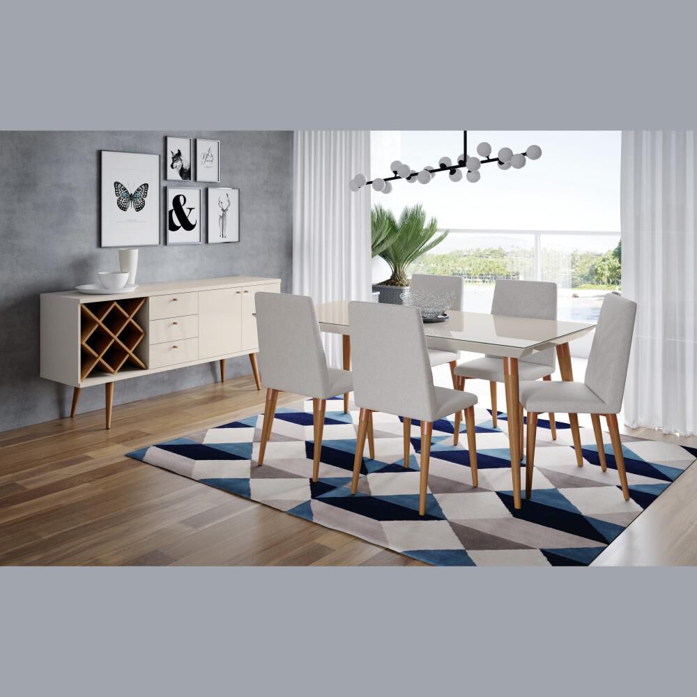 Combo Casaideal Liv / Juego De Comedor 6 Sillas + Buffet image number 0.0