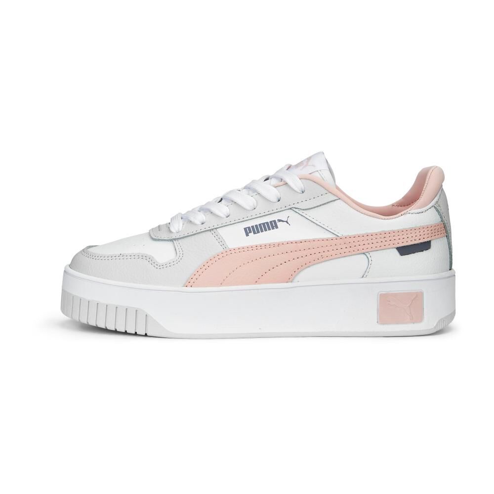 Zapatilla Urbana Mujer Puma Carina Street Blanco/rosado image number 0.0
