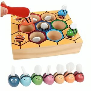 Juego De Abeja Juguete De Madera Montessori