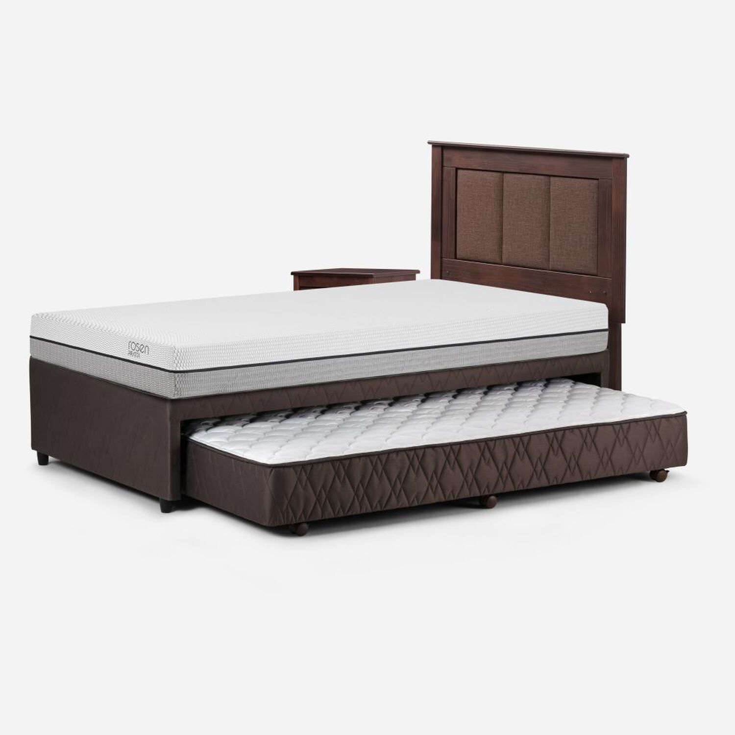Cama Nido Rosen Pratta / 1.5 Plazas / Base Normal + Set De Maderas Rachel image number 2.0