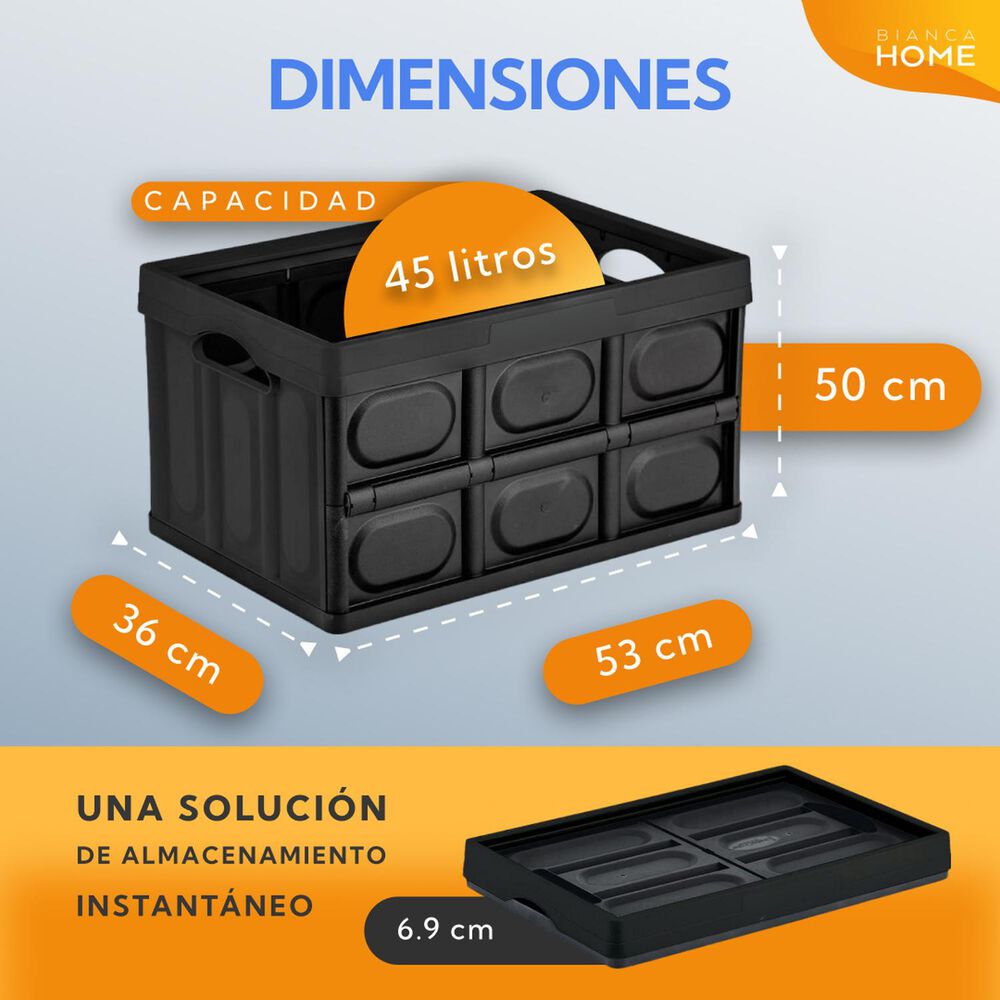 Caja Organizadora Plegable Multiuso 45l image number 4.0