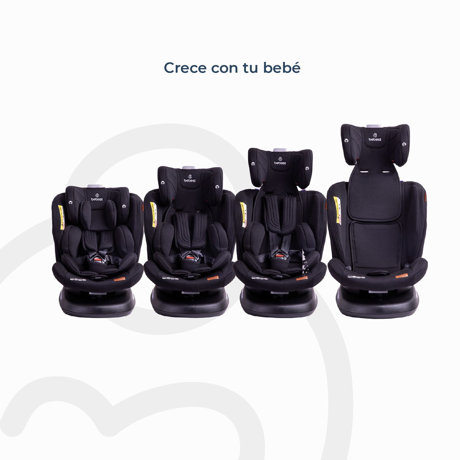 Silla De Auto Convertible Isofix Supra 360&ordm; Premium Negro image number 5.0