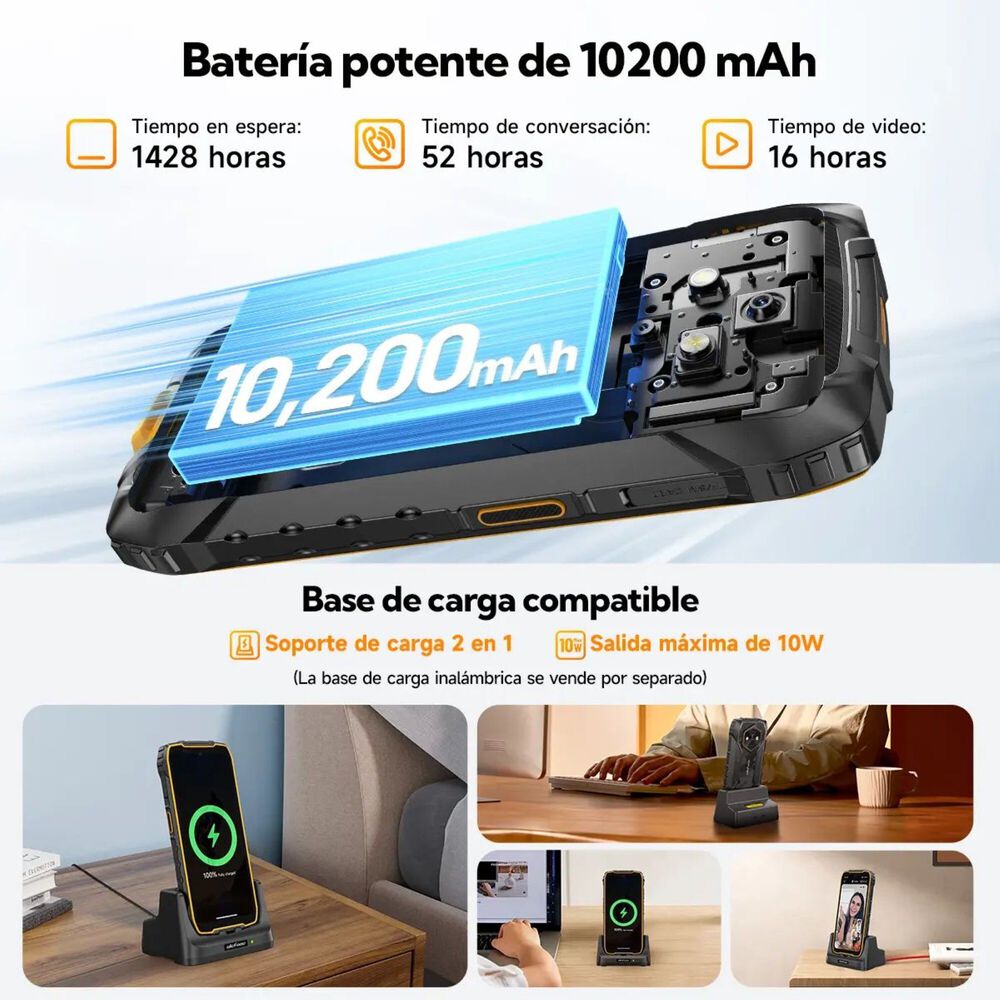 Ulefone Rugking 4 Pro Rugerizado Android Bater&iacute;a Gigante image number 6.0