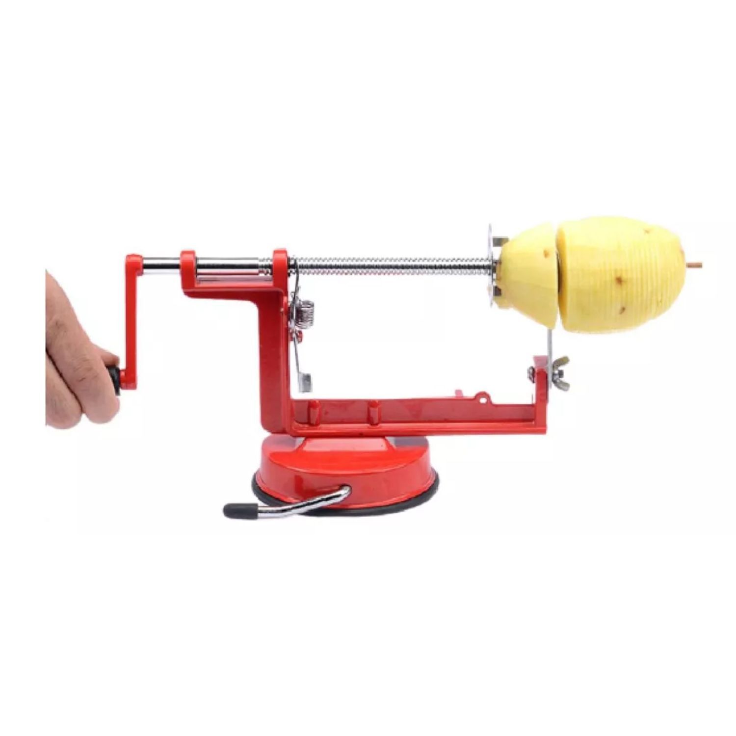 Pelador De Papas En Espiral 22cm Dise&ntilde;o Rojo Ergonomico image number 0.0