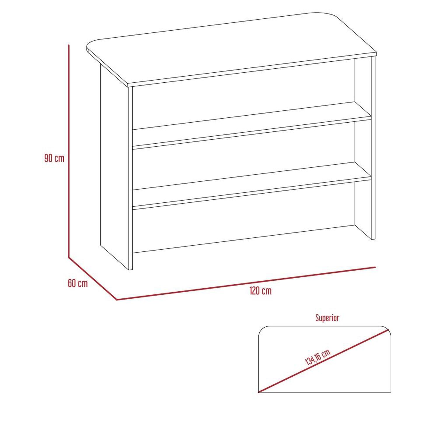 Mueble Cocina 60 + Barra De Cocina + Optimizador Kitchen - Rovere / Blanco Tuhome image number 5.0