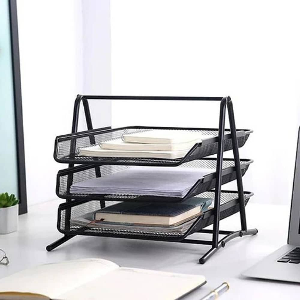 Bandeja Organizador Oficina Documentos Escritorio 3 Niveles image number 2.0