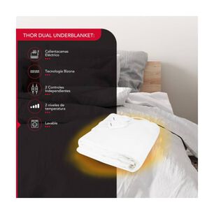 Calientacamas 2 Plaza 120w Thor Dual Underblanket