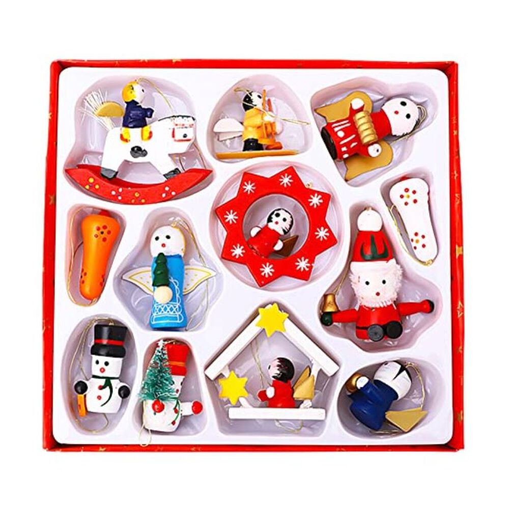 Adornos Colgantes Para Arboles De Navidad 12 Pcs image number 0.0