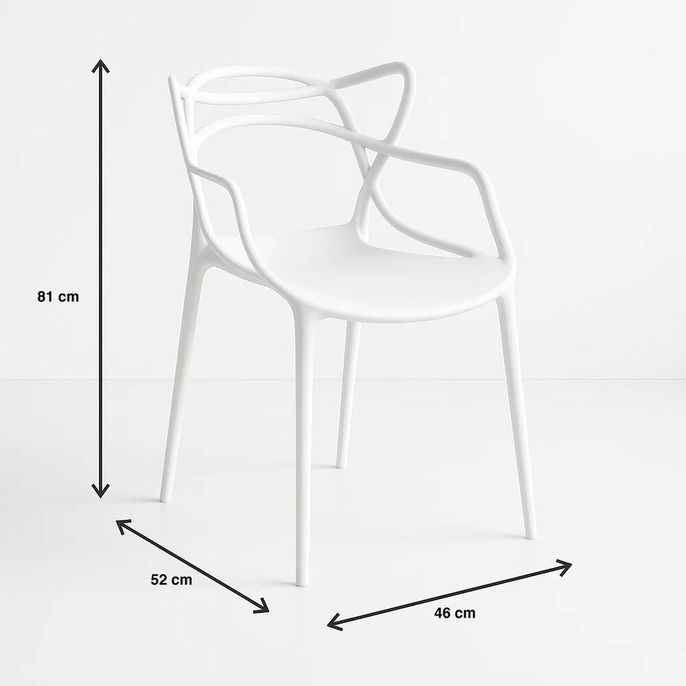 Silla De Terraza Exterior O Comedor Master - Blanca image number 7.0