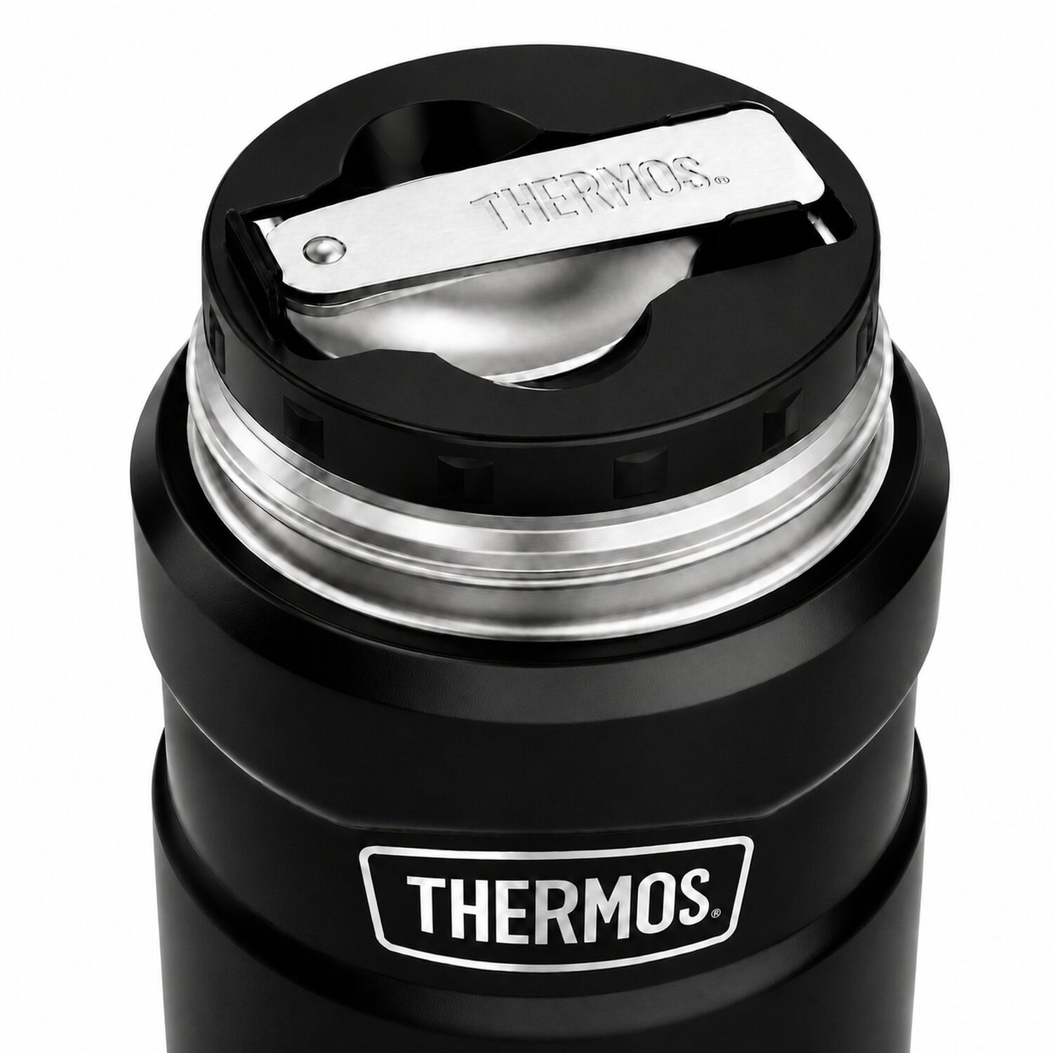 Termo De Comida Premium Inox Thermos King 470ml Negro image number 6.0