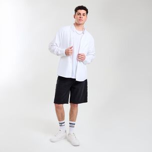 Camisa Lisa Slim Manga Larga Hombre Skuad