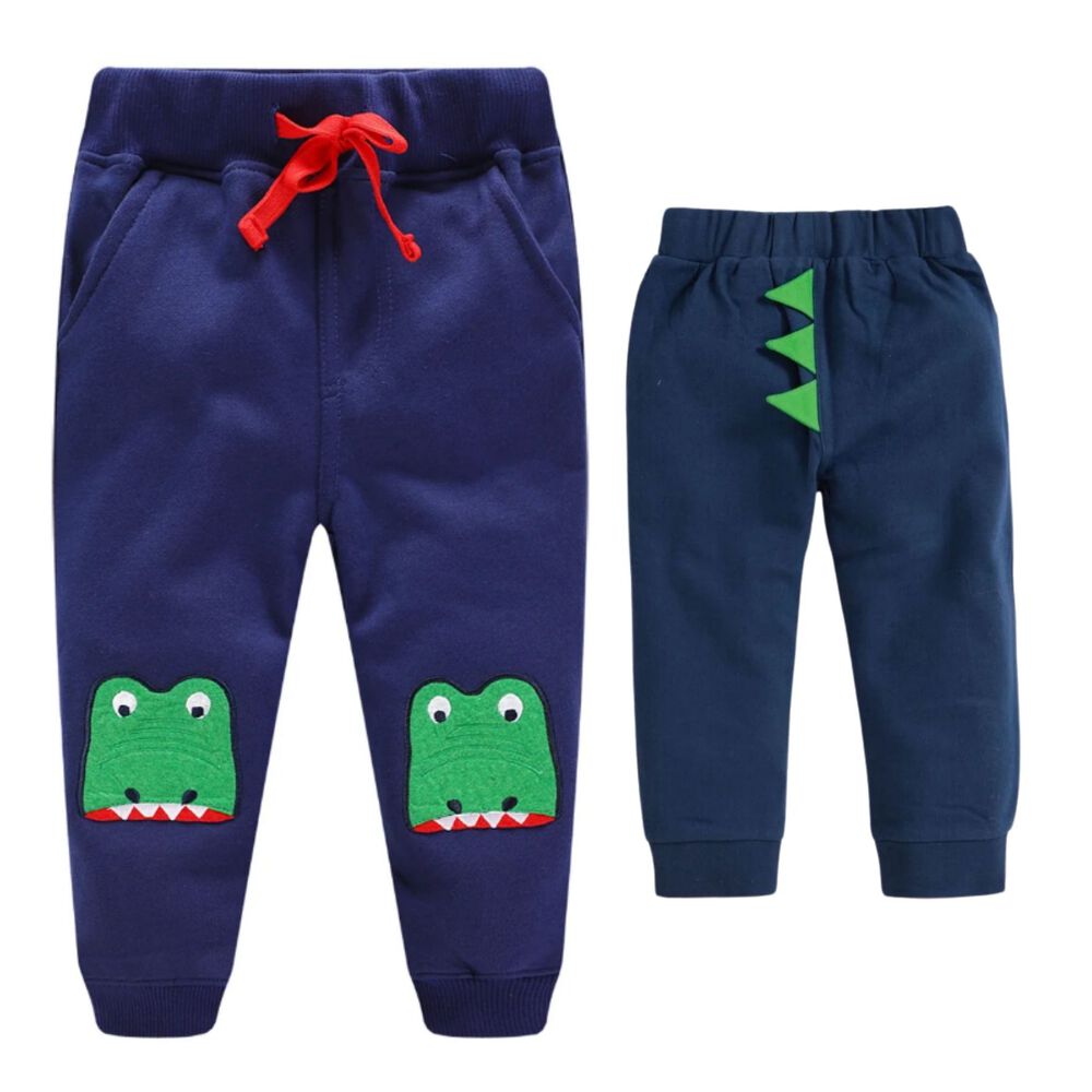 Pantal&oacute;n Buzo Ni&ntilde;o 100% Algod&oacute;n Jump Kids Azul Oscuro Cocodrrlo image number 0.0