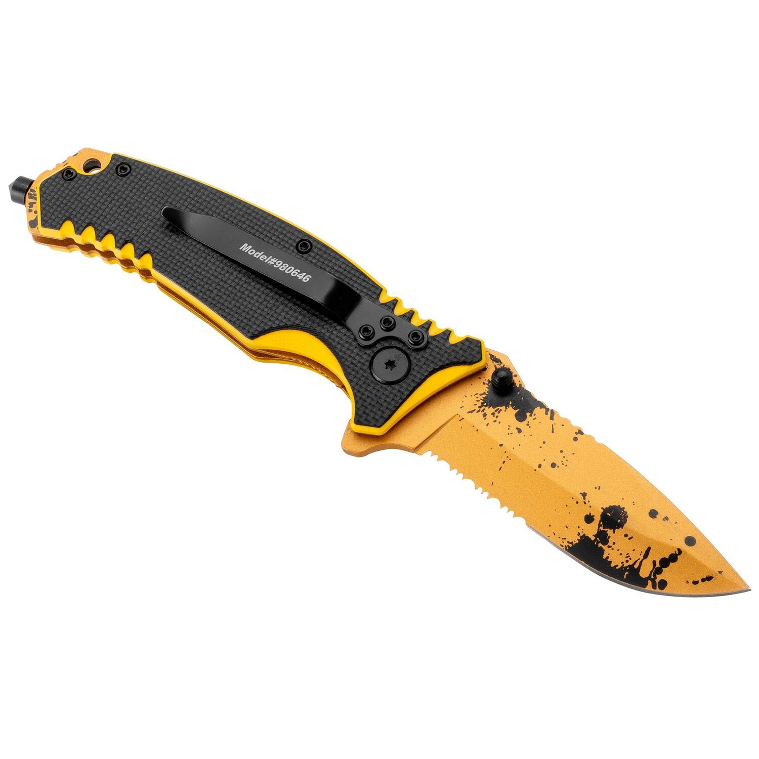 Cuchillo Navaja Plegable Cat 980646n Punta Curva image number 0.0
