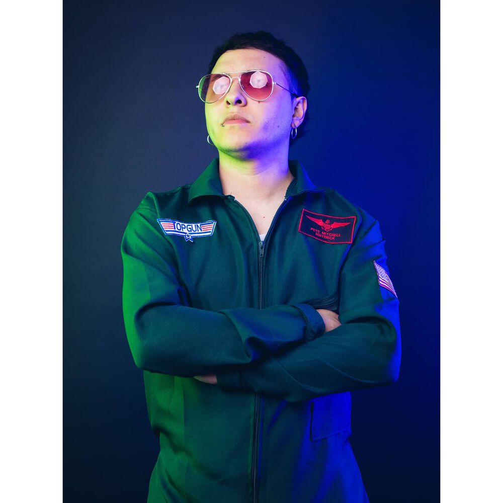 Disfraz De Piloto De Halloween Para Hombre Top Gun Adultos image number 3.0