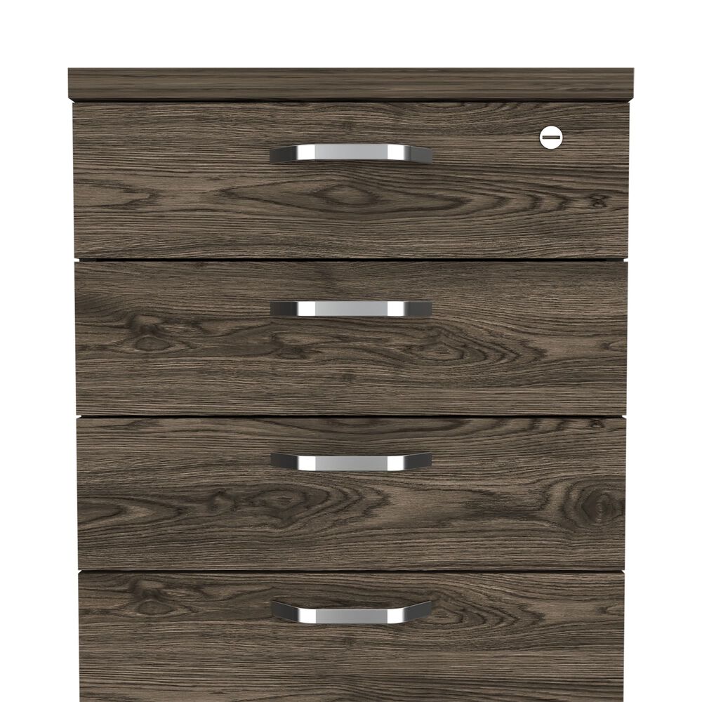 Cajonera Con Ruedas Fm-006n Negro Y Caf&eacute; Oscuro image number 5.0