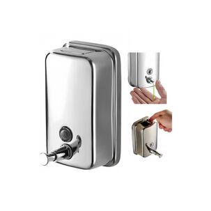Dispensador Jabón Liquido Acero Inoxidable 500ml /plateado