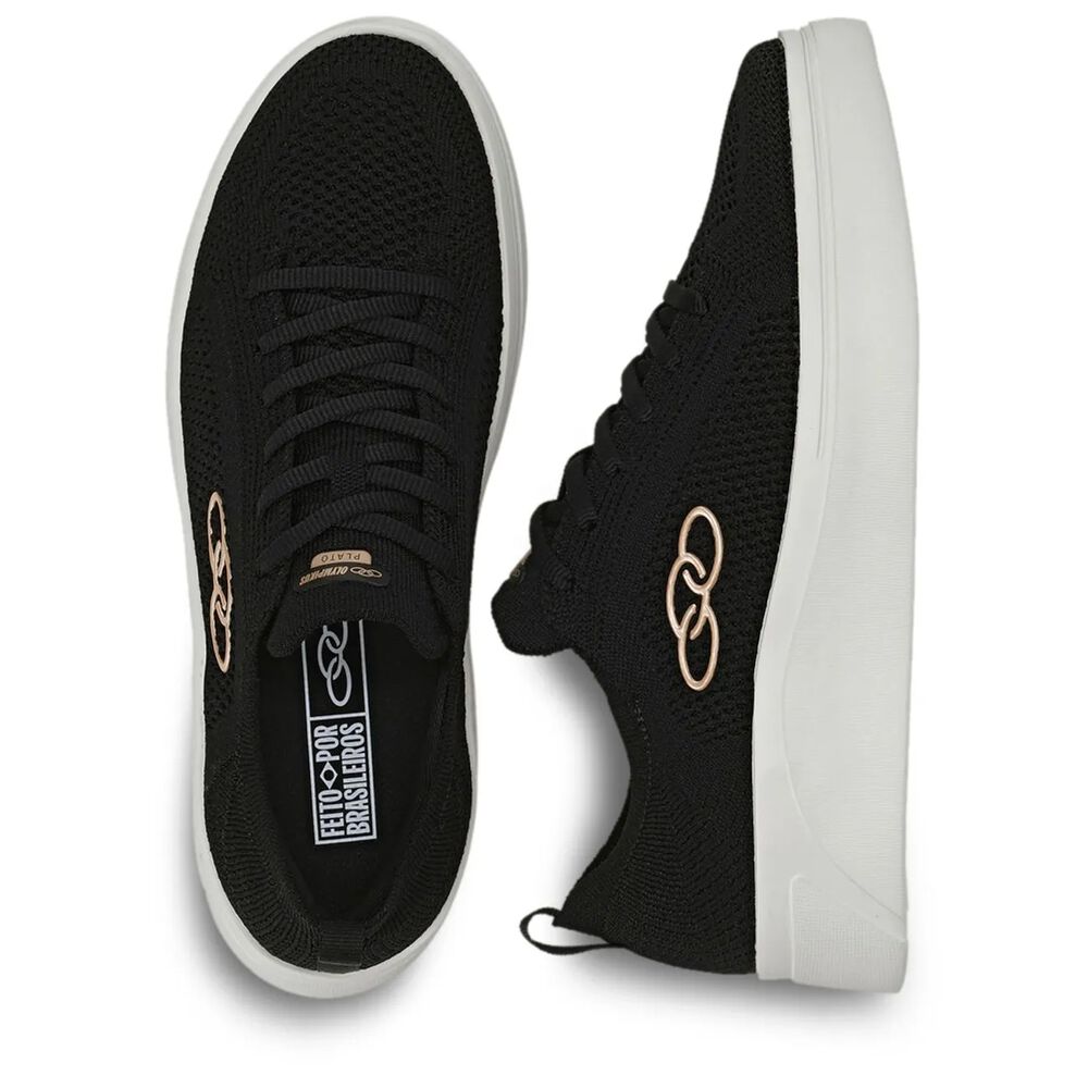Zapatilla Mujer Plato Negro image number 2.0
