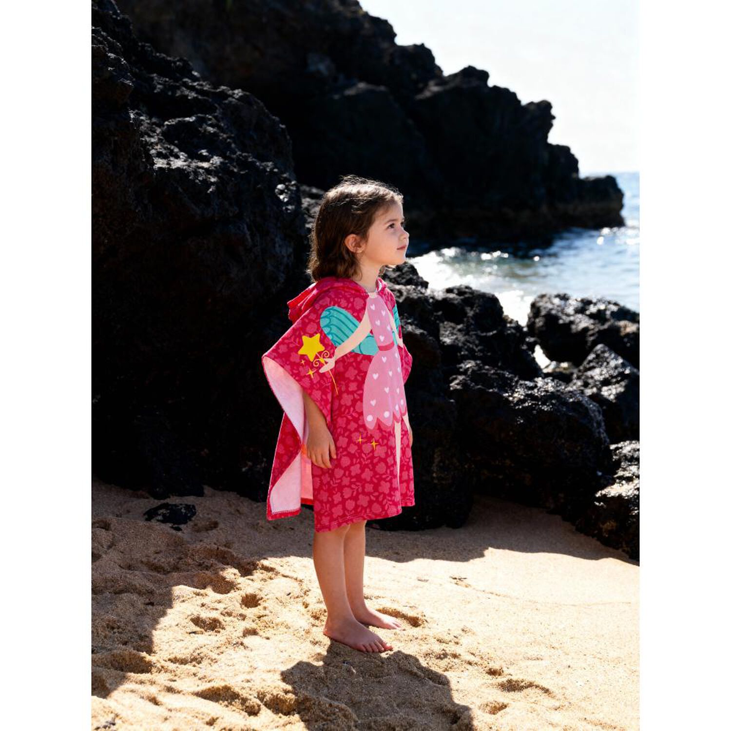 Toalla Playa Capucha Casaideal Kids Hada / 60 X 120 Cm image number 0.0