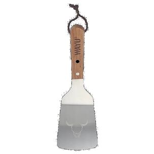 Esp&aacute;tula De Cocina Acero Mango Madera 31 Cm Asado
