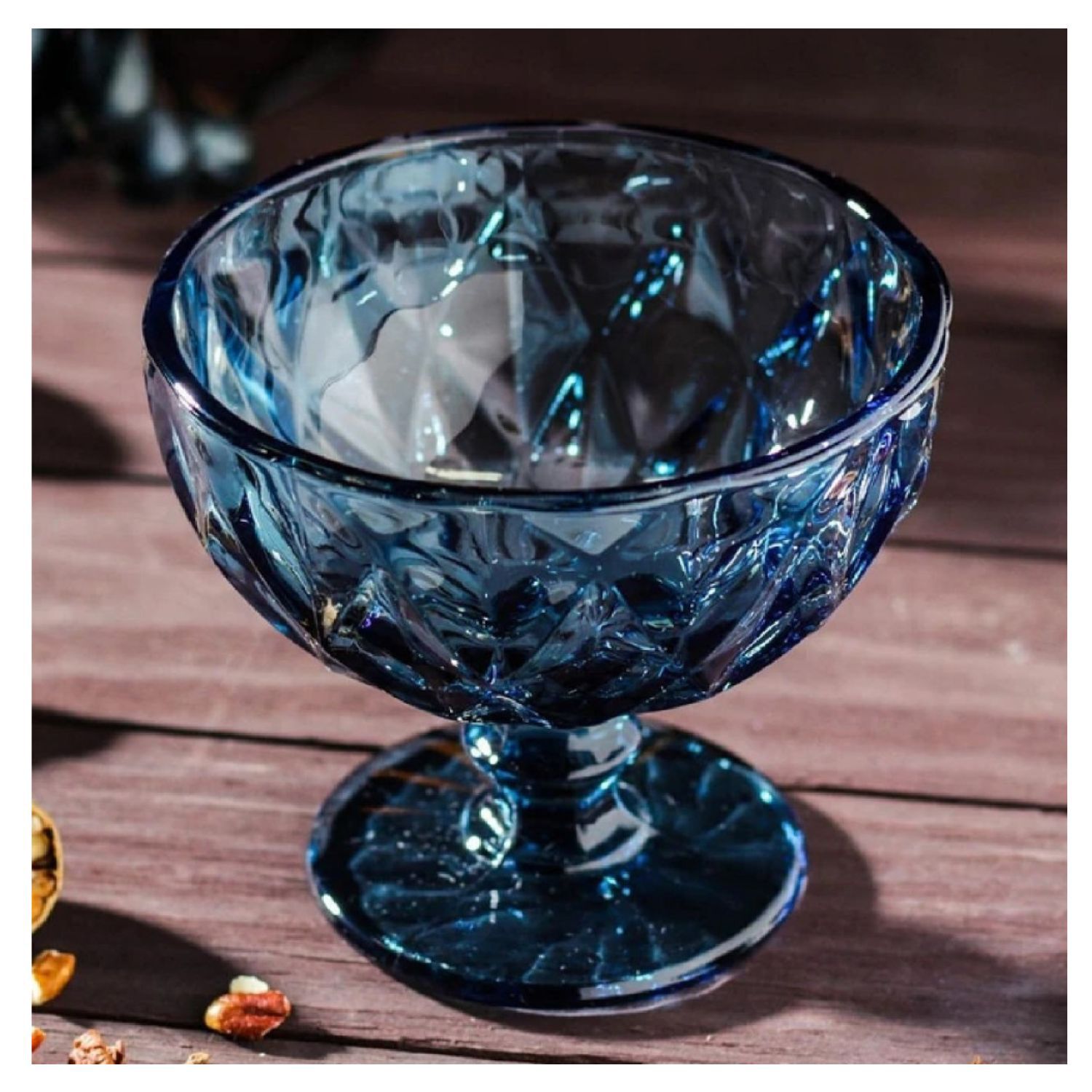 Copa Postre Diamonds Blue De 400ml Cocteleria Menaje Allegra image number 2.0
