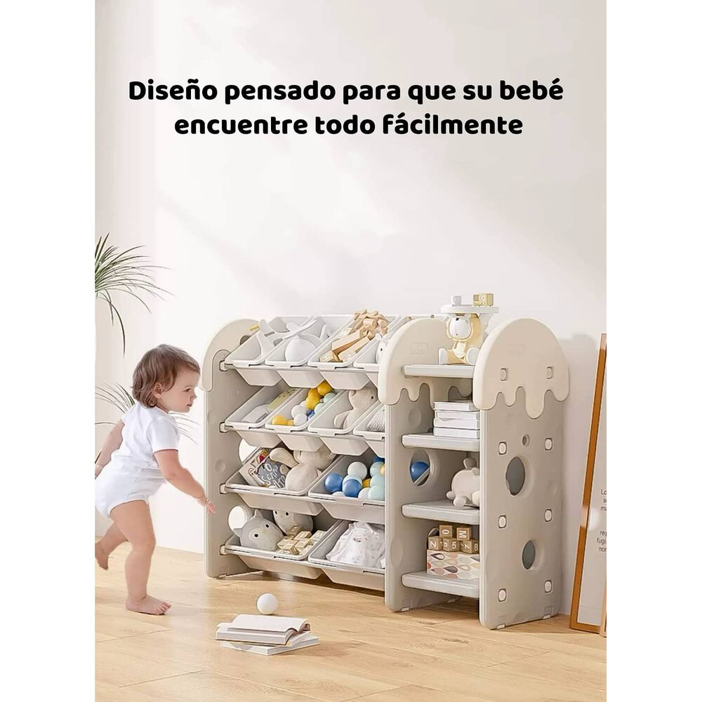 Estante Infantil Organizador De Juguetes Espacioso Lubabycas image number 3.0