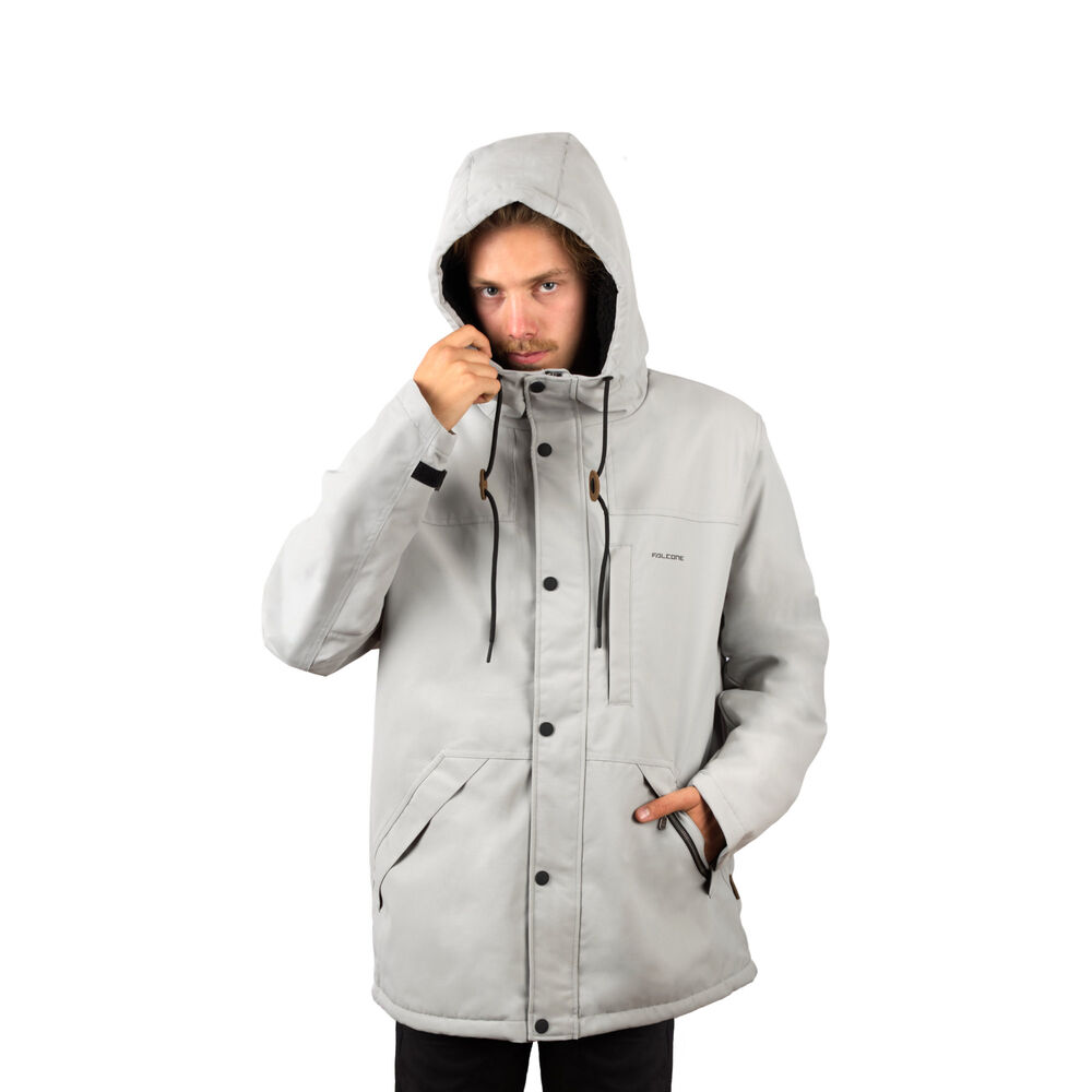 Chaqueta Impermeable Chiporro Unexplored V2 Gris Perla Hombre Falcone image number 4.0