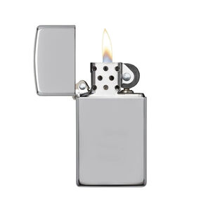 Encendedor Zippo Slim High Polish Chrome Plateado Zp1610