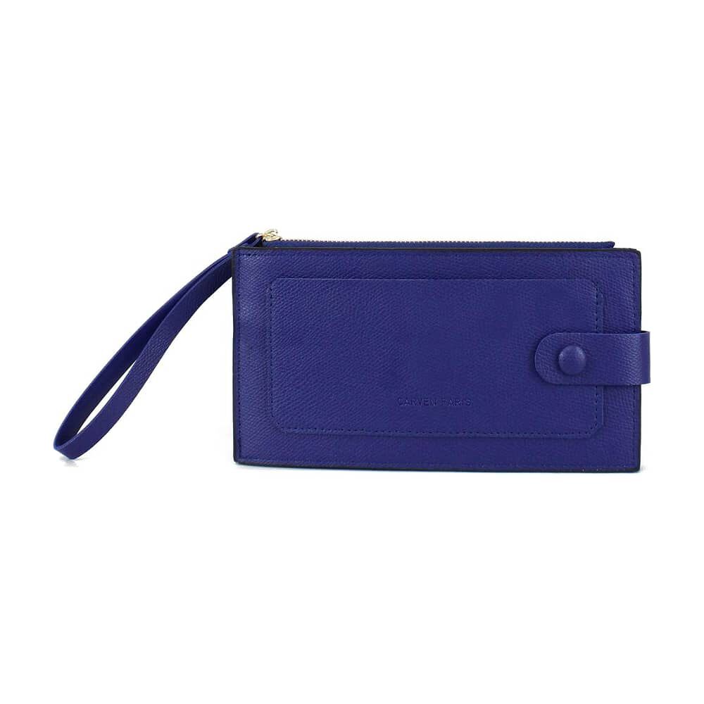 Billetera De Mujer Tarja Azul Carven image number 0.0