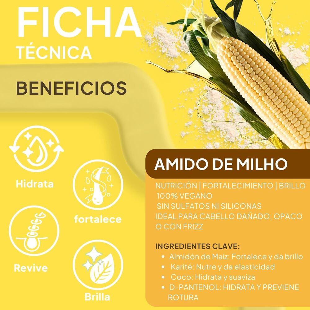 Shampoo Sin Sal Amido De Milho Skala Expert 325ml image number 2.0