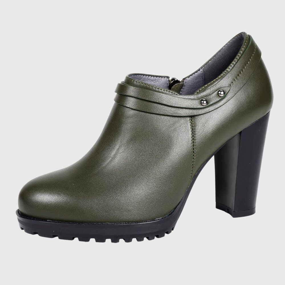 Zapato Cuero Casiana Verde image number 0.0