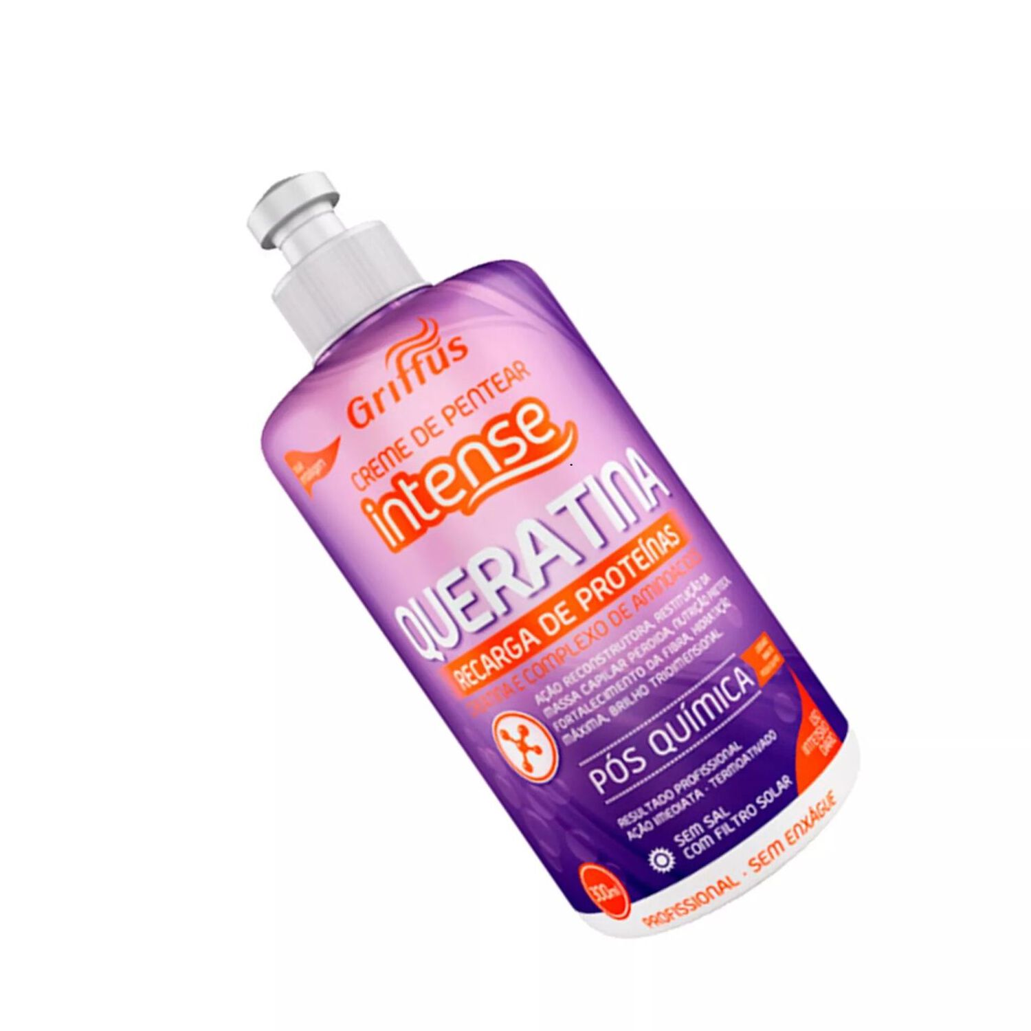 Crema Para Peinar Queratina 300ml Griffus image number 1.0