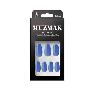 Muzmak - U&ntilde;as Press On Mystic Blue Coffin 36 U.