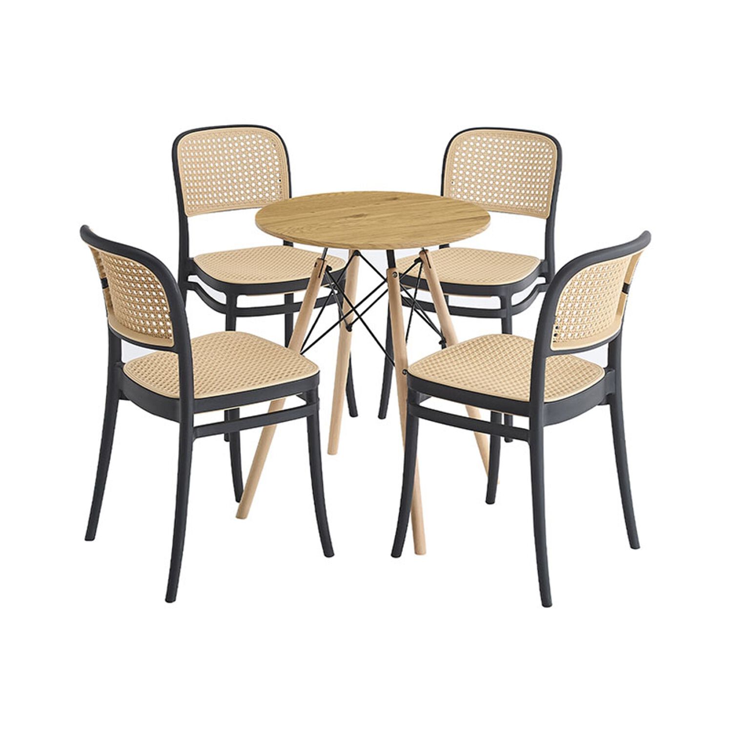 Juego De Comedor Vekkahome Loft / 4 Sillas image number 5.0