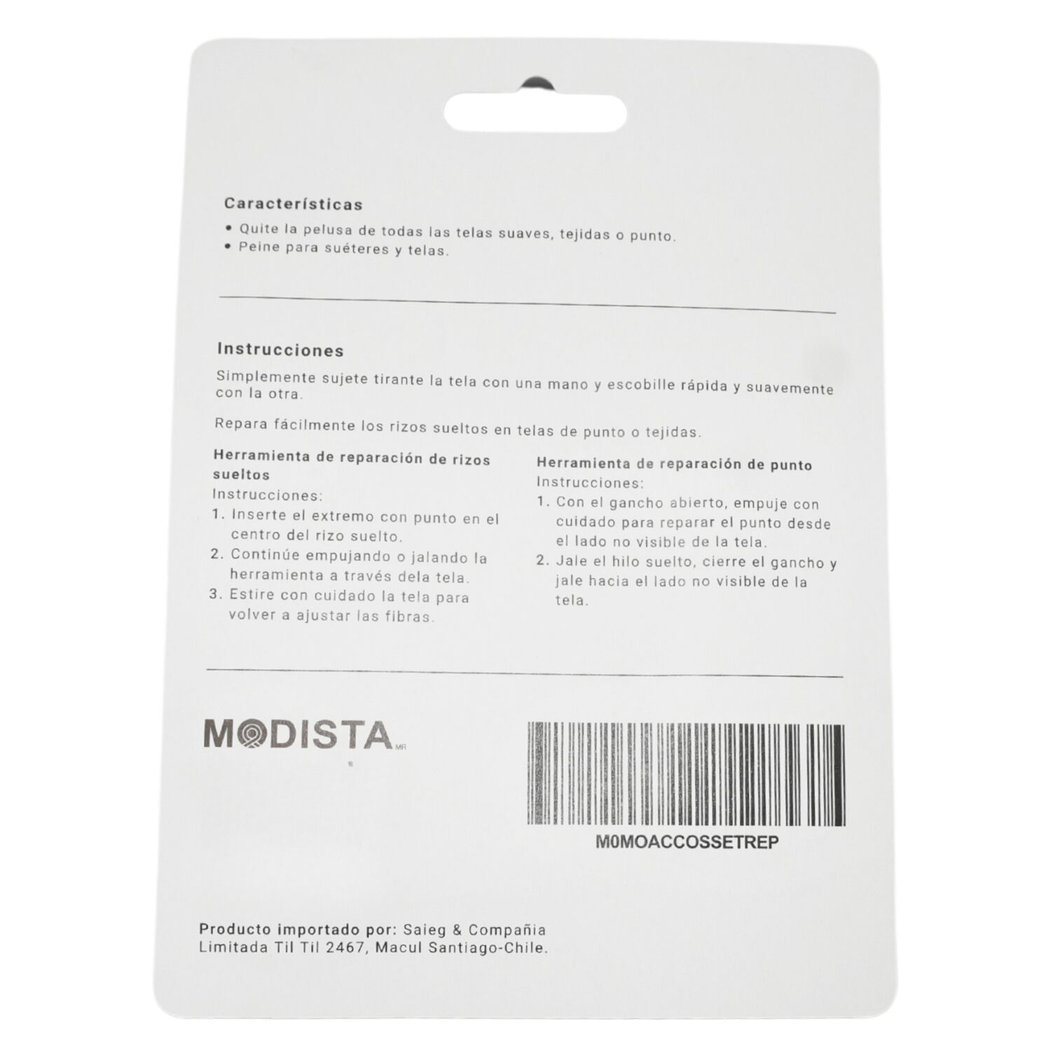 Reparador Ropa Modista&reg; Reparador De Rizos, Puntos Y Pelusas image number 1.0