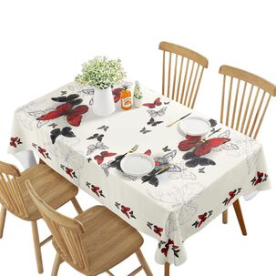 Mantel De Mesa Rectangular Estampado Medida 140cm X 220cm Me1-17