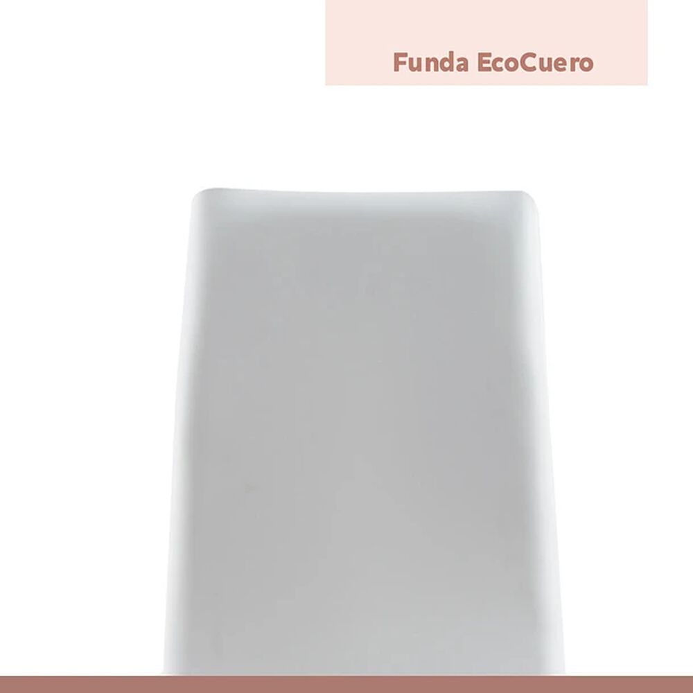 Comedor Mesa Eames 80cm Redonda Vidrio + 4 Sillas Dining Liana Acolchadas - Blancas image number 6.0