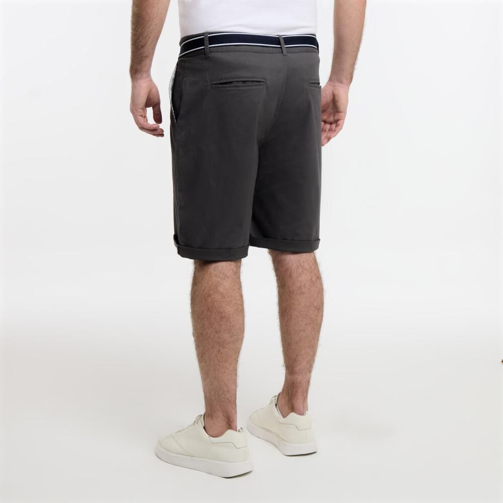 Bermuda Liso Tiro Medio Regular Hombre The King's Polo Club image number 3.0