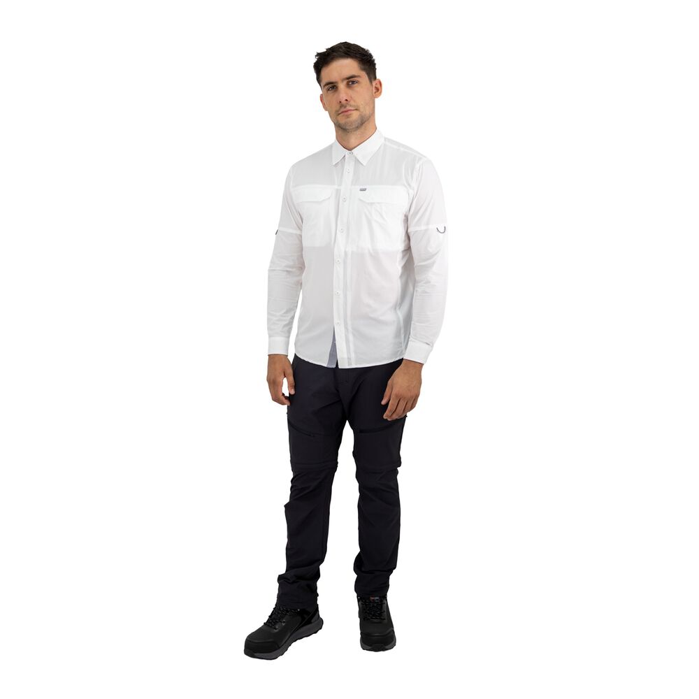 Camisa Hw Antakari Spandex Blanca image number 4.0
