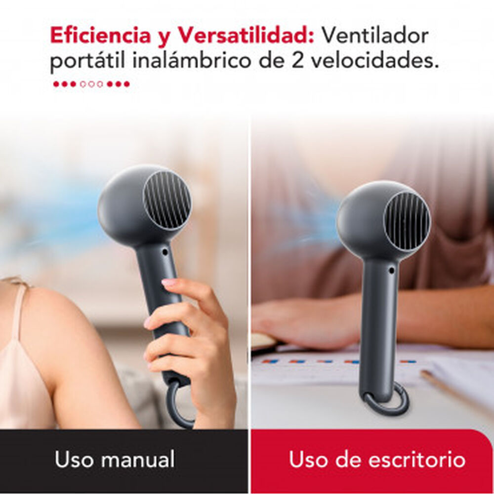 Ventilador Portatil Inalambrico Usb Negro Thor Usb Personal Fan Black image number 2.0