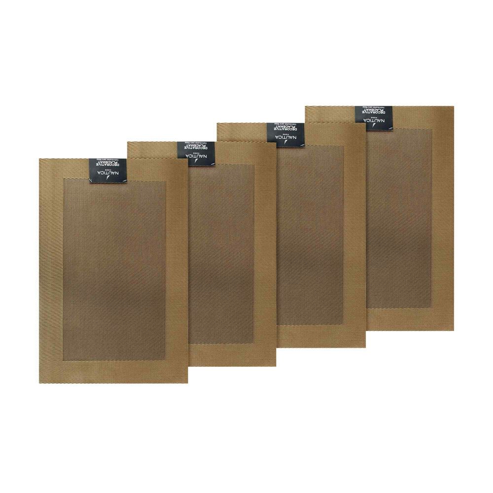 Pack 4 Individuales De Mesa Nautica Home 45x30cm Dorado image number 3.0
