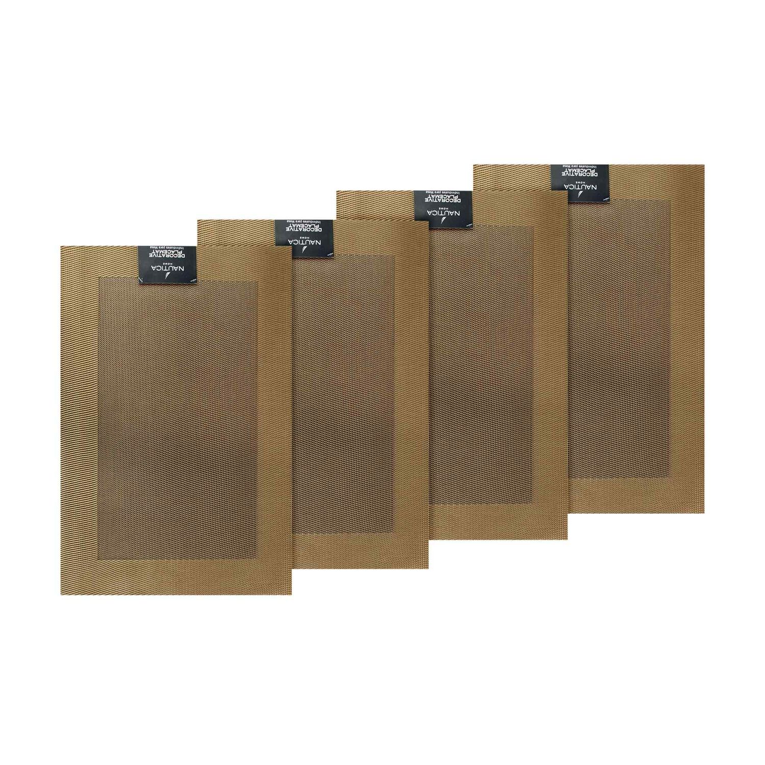 Pack 4 Individuales De Mesa Nautica Home 45x30cm Dorado image number 3.0