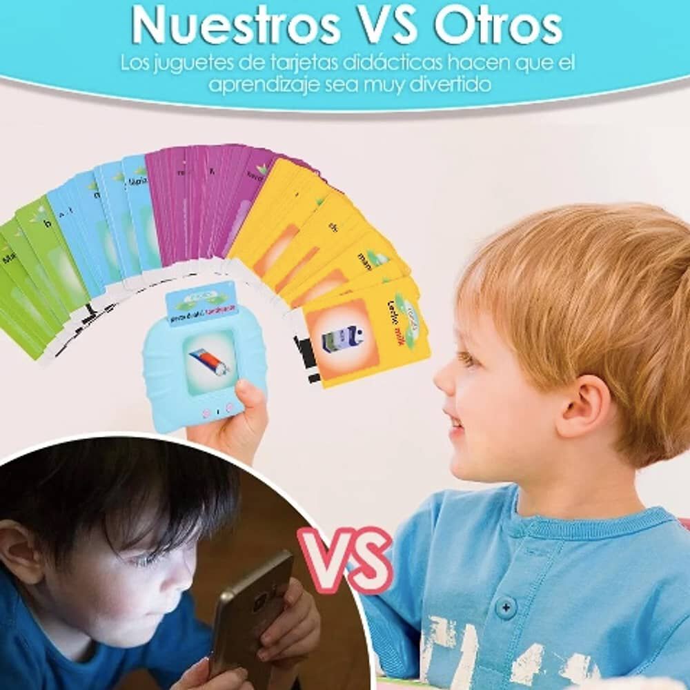 Juguetes Aprendizaje Espa&ntilde;ol Tarjetas Ni&ntilde;os 224 Palabras image number 2.0