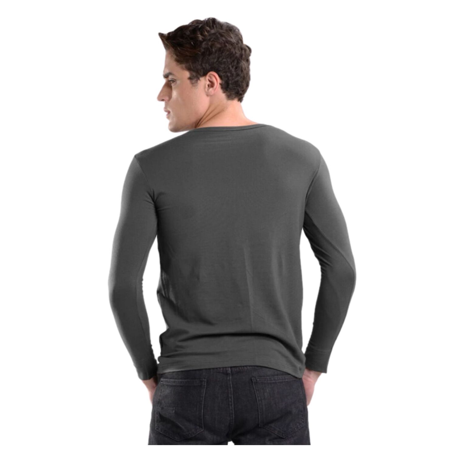 Pack 4 Camisetas Hombre Manga Larga Bamb&uacute; image number 1.0