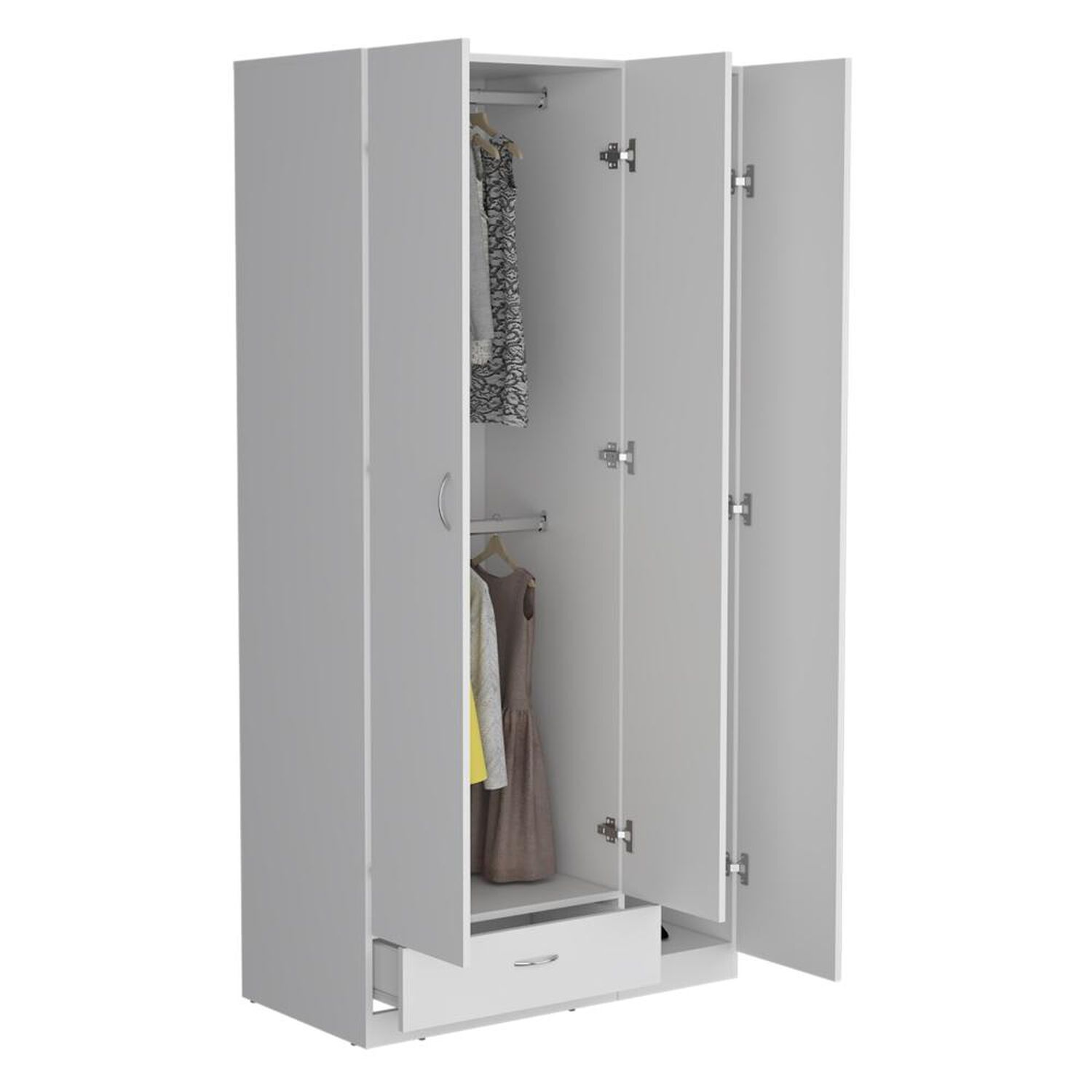 Cl&oacute;set Tuhome Z-90 / 3 Puertas / 1 Caj&oacute;n image number 5.0