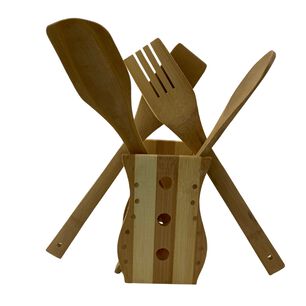 Juego De Utensilios De Cocina Madera 4 Piezas