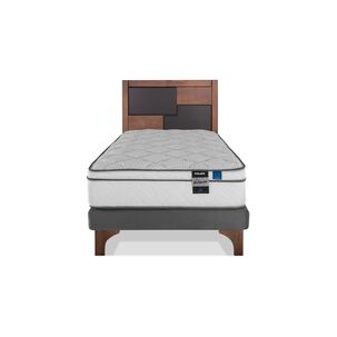 Cama Europea Flex Valencia / 1.5 Plazas / Base Dividida + Respaldo